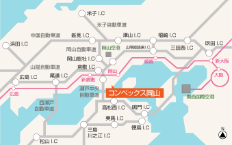 高速道路・飛行機・新幹線でのアクセスMAP